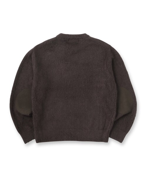 REMI RELIEF（レミレリーフ）の「REMI RELIEF（レミレリーフ）起毛ニットクルートップス（ニット/セーター・メンズ・オフホワイト/チャコールグレー・90/91/92）」の8枚目の写真