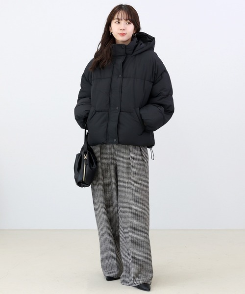 マイクロタフタ中綿フードブルゾン（その他アウター）｜Aletta vita