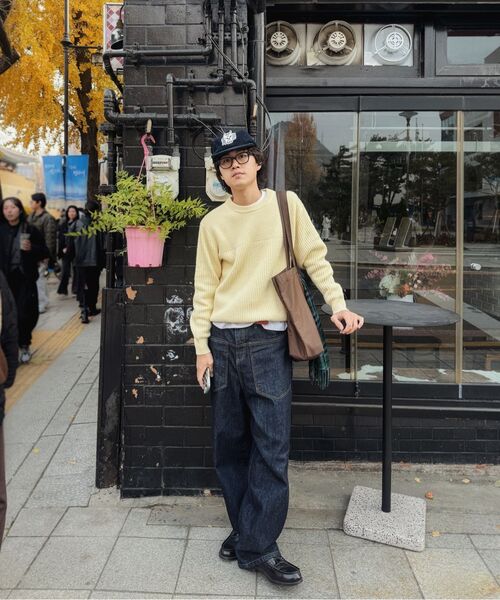LEIRE（ルアール）の「カーブドワイド生地デニムパンツ[インディゴ]（デニムパンツ・メンズ・その他・MEDIUM/LARGE/X-LARGE）」の15枚目の写真