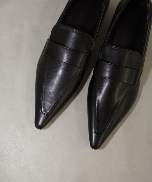 chuclla(チュクラ)の「ポインテッドトゥ ローファーライクパンプス chs25a019(ローファー・レディース・ブラック・36/37/38/39/40)」の1枚目の写真