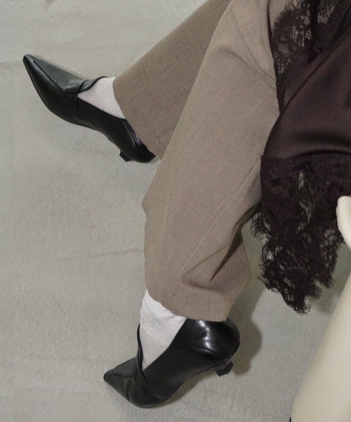 chuclla(チュクラ)の「ポインテッドトゥ ローファーライクパンプス chs25a019(ローファー・レディース・ブラック・36/37/38/39/40)」の2枚目の写真