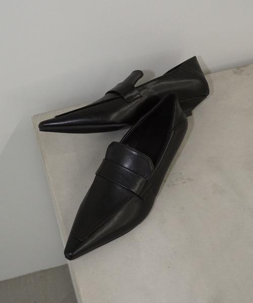 chuclla(チュクラ)の「ポインテッドトゥ ローファーライクパンプス chs25a019(ローファー・レディース・ブラック・36/37/38/39/40)」の8枚目の写真