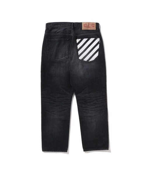 A BATHING APE（アベイシングエイプ）の「MILO FACE 13 OZ DENIM PANTS（デニムパンツ・メンズ・インディゴブルー/ブラック・SMALL/MEDIUM/LARGE/X-LARGE/XX-LARGE）」の3枚目の写真