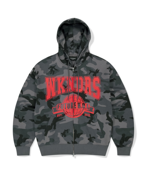セール】H.O.F ZIPUP HOODIE (B.CAMO)（パーカー）｜WKNDRS（ウィー