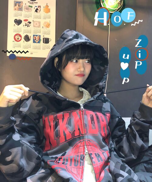 WKNDRS(ウィーキャンドース)の「H.O.F ZIPUP HOODIE (B.CAMO)(パーカー・レディース・その他・X-LARGE/LARGE/MEDIUM)」の15枚目の写真