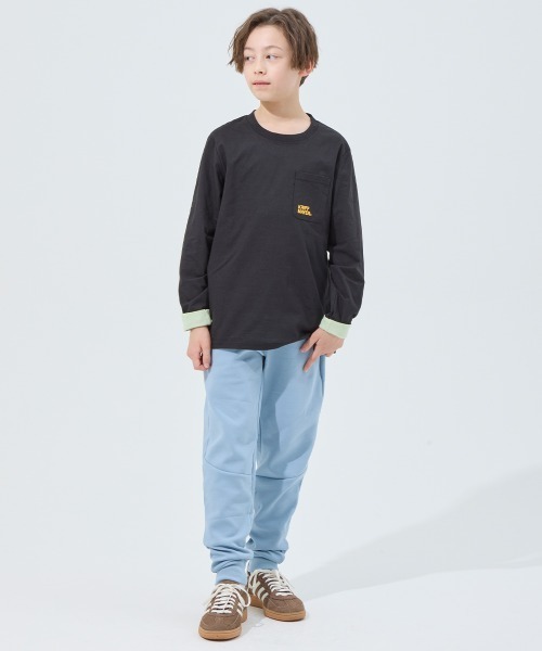 KRIFF MAYER Kid's Collection（クリフメイヤーキッズコレクション）の「UVカットさらポケT（Tシャツ/カットソー・キッズ・ブラック/グレー/ライム/ブルー・170/160/150/140/130/120）」の15枚目の写真