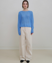 ANDNEEDS（アンドニーズ）の「Den wide cotton pants (cream)（その他パンツ）」