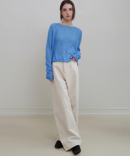 ANDNEEDS(アンドニーズ)の「Den wide cotton pants (cream)(その他パンツ・レディース・その他・MEDIUM/SMALL)」の2枚目の写真