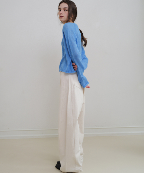 ANDNEEDS(アンドニーズ)の「Den wide cotton pants (cream)(その他パンツ・レディース・その他・MEDIUM/SMALL)」の3枚目の写真