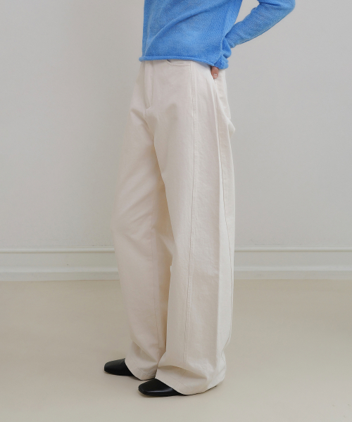 ANDNEEDS(アンドニーズ)の「Den wide cotton pants (cream)(その他パンツ・レディース・その他・MEDIUM/SMALL)」の4枚目の写真