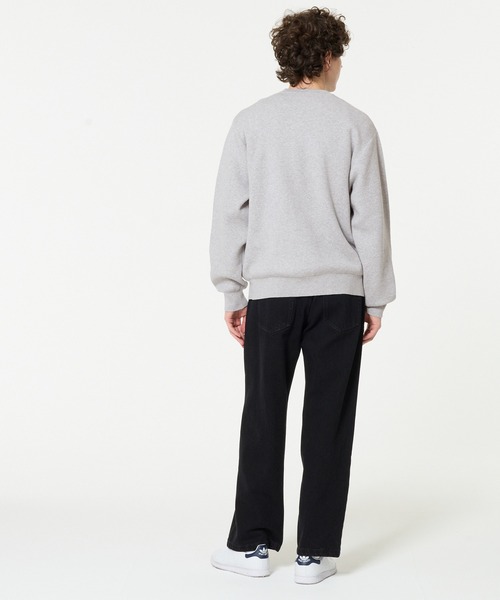 coca(coca)(コカ)の「スウェットライクニットトップス(ニット/セーター・メンズ・ライトグレー/ブラック・L/M/XL)」の5枚目の写真