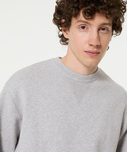 coca(coca)(コカ)の「スウェットライクニットトップス(ニット/セーター・メンズ・ライトグレー/ブラック・L/M/XL)」の7枚目の写真