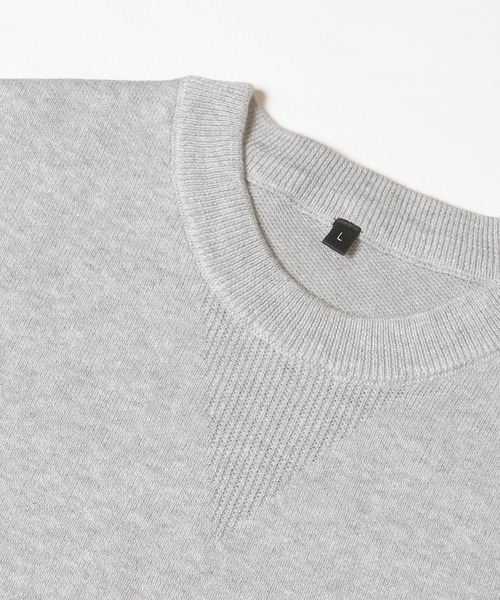 coca(coca)(コカ)の「スウェットライクニットトップス(ニット/セーター・メンズ・ライトグレー/ブラック・L/M/XL)」の13枚目の写真