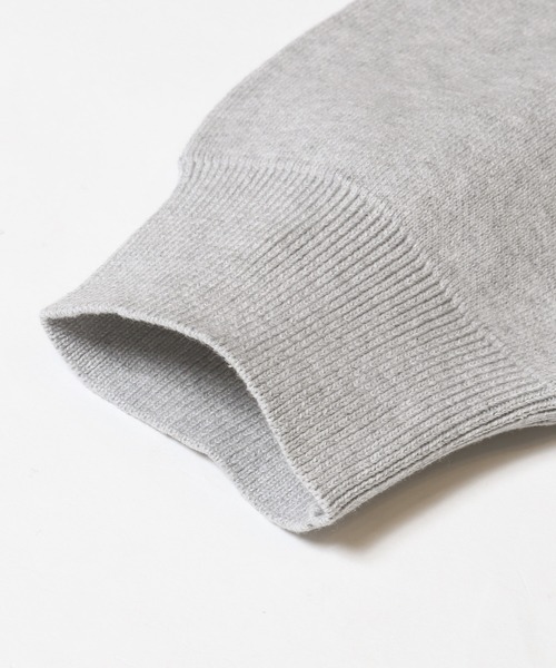 coca(coca)(コカ)の「スウェットライクニットトップス(ニット/セーター・メンズ・ライトグレー/ブラック・L/M/XL)」の14枚目の写真