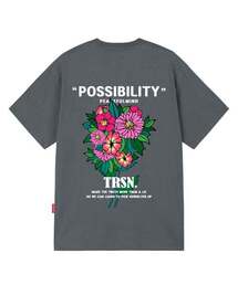 POSSIBILITY FLOWER Tシャツ - グレー