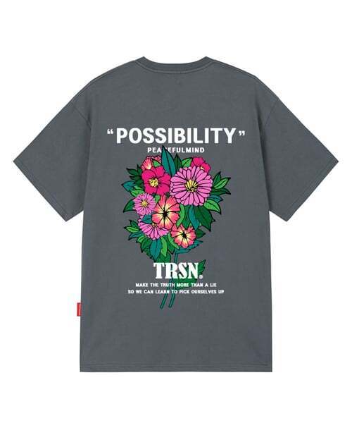 TRIPSHION(トリップション)の「POSSIBILITY FLOWER Tシャツ - グレー(Tシャツ/カットソー・メンズ・その他・LARGE/MEDIUM/X-LARGE)」の1枚目の写真