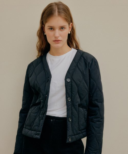 QUILTING JACKET_BLACK