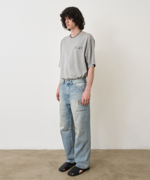 NOUN（ノウン）の「vintage washing denim pants (light blue)（デニムパンツ・メンズ・その他・1/2/O）」の2枚目の写真