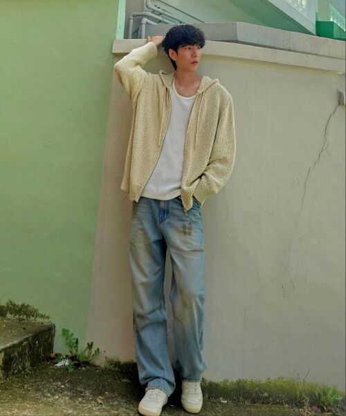 NOUN（ノウン）の「vintage washing denim pants (light blue)（デニムパンツ・メンズ・その他・1/2/O）」の4枚目の写真