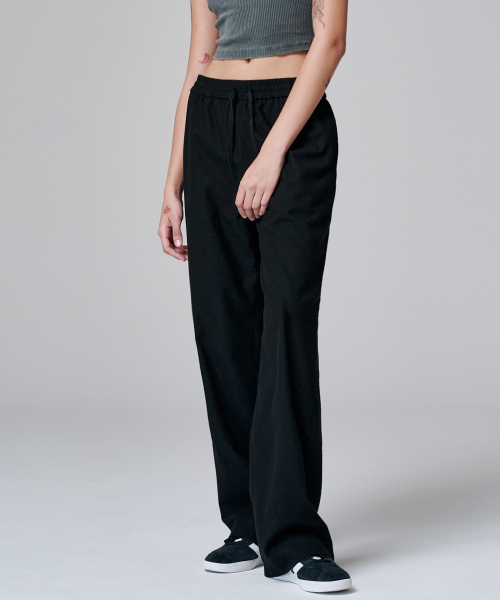 MALOUPE（マロップ）の「2136 ワイドバンディングパンツ (ブラック)（その他パンツ・レディース・ブラック・SMALL/MEDIUM）」の3枚目の写真