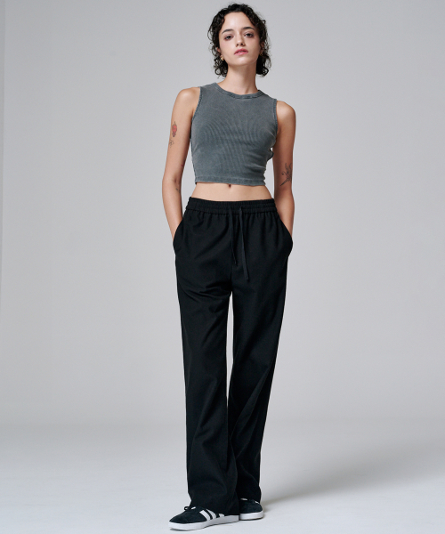 MALOUPE（マロップ）の「2136 ワイドバンディングパンツ (ブラック)（その他パンツ・レディース・ブラック・SMALL/MEDIUM）」の4枚目の写真