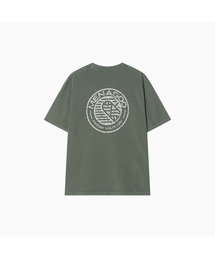 275g Heavy Cotton Circle Hearttrack Pigment T Shirt_Khaki