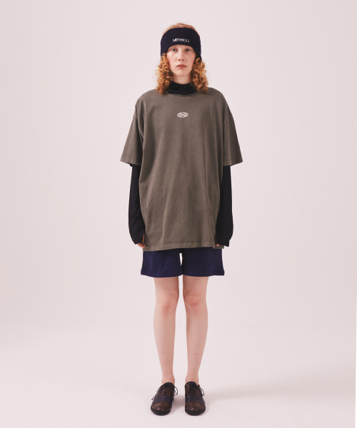 MENASOO(ミナス)の「275g Heavy Cotton Circle Hearttrack Pigment T Shirt_Khaki(Tシャツ/カットソー・レディース・カーキ・SMALL/MEDIUM)」の8枚目の写真