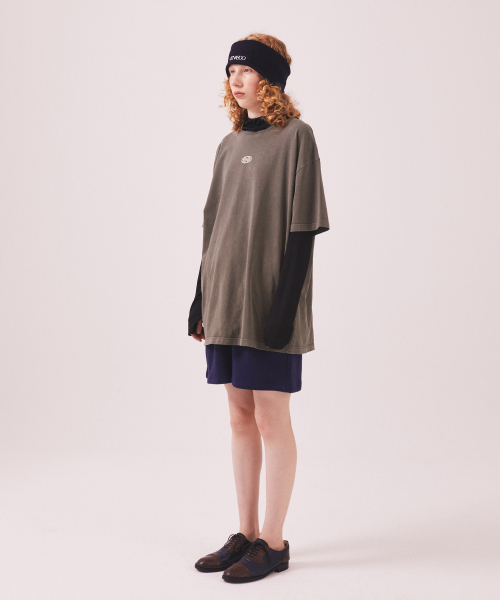 MENASOO(ミナス)の「275g Heavy Cotton Circle Hearttrack Pigment T Shirt_Khaki(Tシャツ/カットソー・レディース・カーキ・SMALL/MEDIUM)」の9枚目の写真