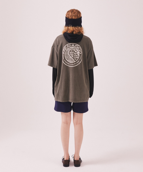 MENASOO(ミナス)の「275g Heavy Cotton Circle Hearttrack Pigment T Shirt_Khaki(Tシャツ/カットソー・レディース・カーキ・SMALL/MEDIUM)」の10枚目の写真