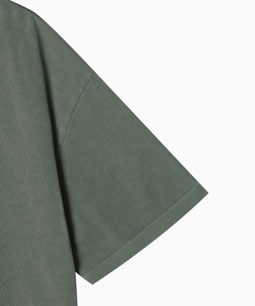 MENASOO(ミナス)の「275g Heavy Cotton Circle Hearttrack Pigment T Shirt_Khaki(Tシャツ/カットソー・レディース・カーキ・SMALL/MEDIUM)」の14枚目の写真