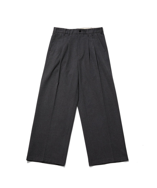 OGARP(オガープ)の「Two Tuck Wide Pants Gray(スラックス・レディース・グレー・1/2/3)」の1枚目の写真