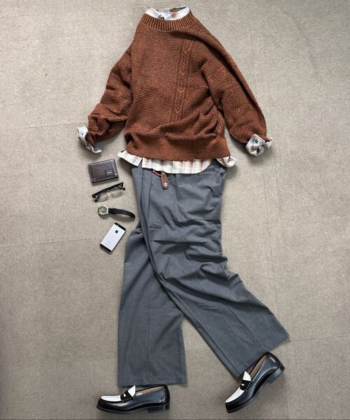 OGARP(オガープ)の「Two Tuck Wide Pants Gray(スラックス・レディース・グレー・1/2/3)」の2枚目の写真