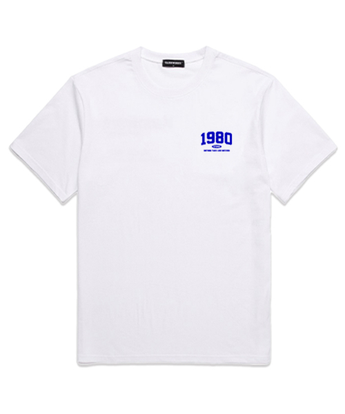 VANNWORKS(バンワークス)の「MINI 1980 オーバーサイズ 半袖Tシャツ (VS0050) ホワイト/ブルー(Tシャツ/カットソー・レディース・その他・MEDIUM/SMALL/X-LARGE/XX-LARGE/LARGE)」の1枚目の写真