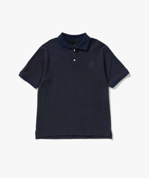 クラシックピケロゴ半袖Tシャツネイビー