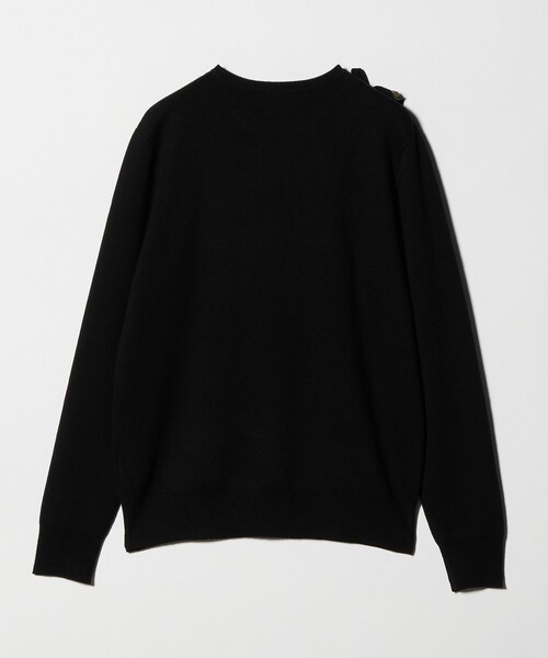 UNITED ARROWS(ユナイテッドアローズ)の「フリル ビジュー ニット(ニット/セーター・レディース・ブラック/オフホワイト・FREE)」の11枚目の写真