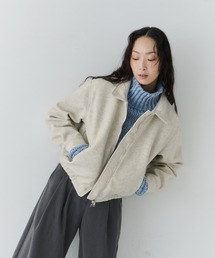 NUJOH（ヌゾ）の「Modern Zip Short Jacket / モダンジップショートジャケット（ブルゾン）」
