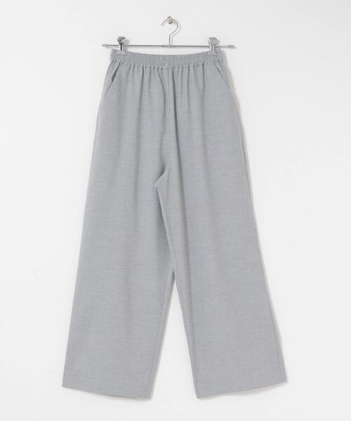 EKAL(エカル)の「ウールライクイージーワイドトラウザー(その他パンツ・レディース・チャコールグレー/ライトグレー・ONE)」の12枚目の写真