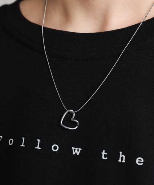 ap retro（アプレトロ）の「オープンハートネックレス（ネックレス・レディース・ゴールド/シルバー・FREE）」の3枚目の写真