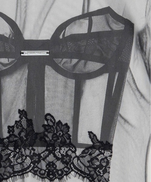 PRANK PROJECT（プランクプロジェクト）の「チュールビスチェプリントロンTEE / Tulle Bustier Print Long Tee（Tシャツ/カットソー・レディース・ホワイト・FREE）」の12枚目の写真