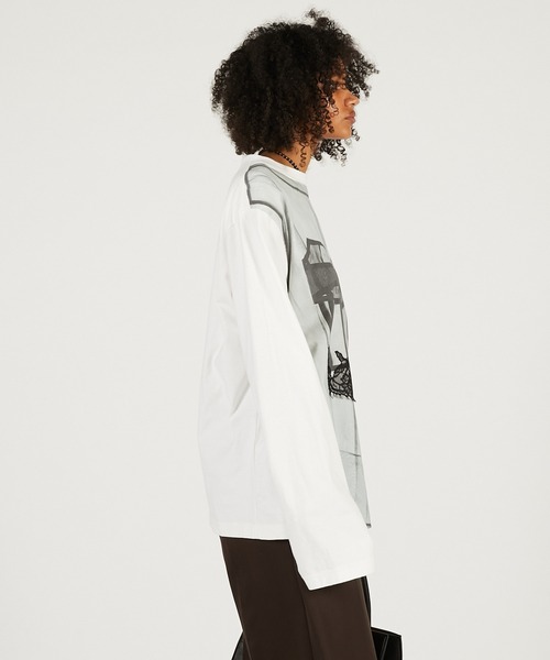 PRANK PROJECT（プランクプロジェクト）の「チュールビスチェプリントロンTEE / Tulle Bustier Print Long Tee（Tシャツ/カットソー・レディース・ホワイト・FREE）」の7枚目の写真