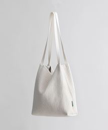 GREEN STUFF（グリーンスタッフ）の「boxy bag 53 - corduroy canvas ivory（トートバッグ）」