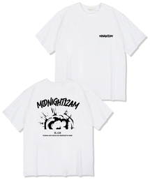 スモークオーバーサイズ半袖Tシャツホワイト