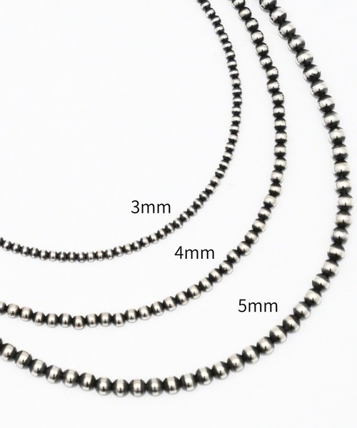 ERICKA NICOLAS BEGAY（エリッカ ニコラス ビゲイ）の「【ERICKA NICOLAS BEGAY】 NAVAJO PEARL NECKLACE / 5-60（ネックレス・メンズ・シルバー系2・60）」の6枚目の写真