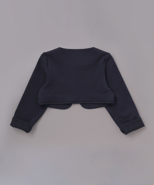 BeBe（ベベ）の「リップルポンチノーカラージャケット(110~130cm)（ノーカラージャケット・キッズ・ホワイト/ネイビー・130cm/120cm/110cm）」の15枚目の写真