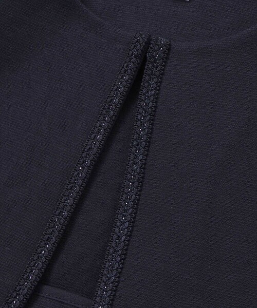 BeBe（ベベ）の「リップルポンチノーカラージャケット(110~130cm)（ノーカラージャケット・キッズ・ホワイト/ネイビー・130cm/120cm/110cm）」の18枚目の写真