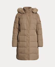 ローレン ラルフローレン ブラウン キルティング ロングダウンジャケット LAUREN RALPH LAUREN｜ローレン ラルフ ローレンのダウンジャケット