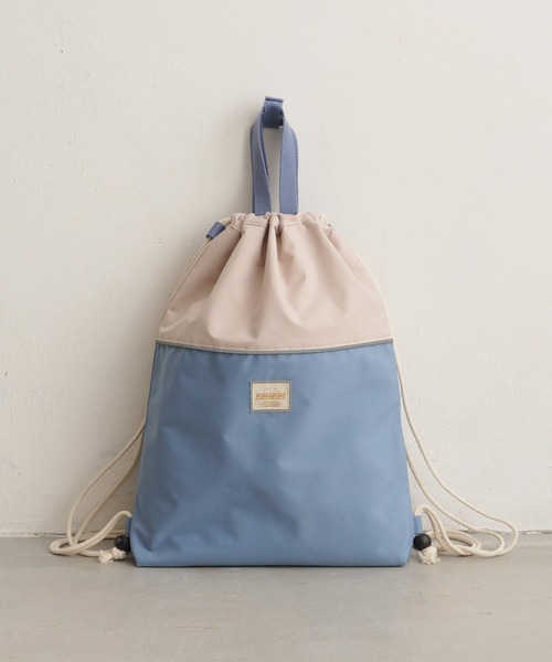 PUPPAPUPO(プッパプーポ)の「【撥水】 ランドセルの上から背負える ナップサック(バックパック/リュック・キッズ・ブルー/ライトブルー/チャコール/コーラルピンク/ピンク/ライトカーキ・FREE)」の22枚目の写真