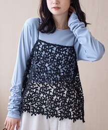 coen（コーエン）の「フラワーレースキャミソール（キャミソール）」