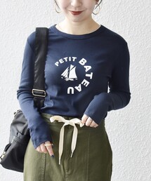 PETIT BATEAU | 【SHIPS any別注】PETIT BATEAU: プリント ロン TEE(Tシャツ/カットソー)
