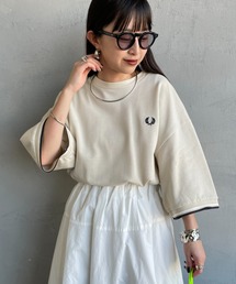 FRED PERRY（フレッドペリー）の「【WEB先行予約】[FRED PERRY フレッドペリー] 別注 ツインティップライン ワイドシルエット 鹿の子Tシャツ（Tシャツ/カットソー）」